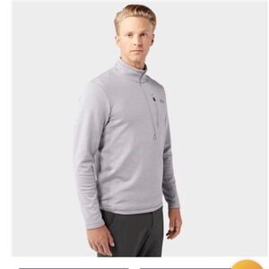 Stio men's medium glide power stretch half zip fleece outdoor gorpcore